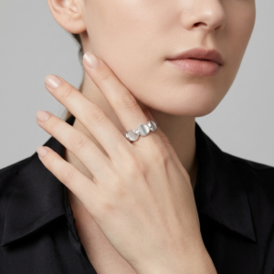 minimalist circle silver ring – s925 adjustable open ring