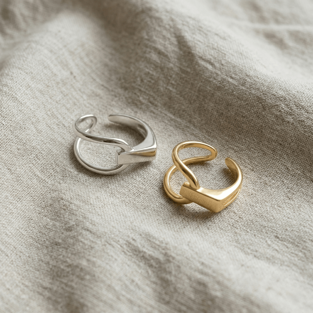 minimalist open ring in 925 sterling silver