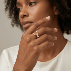 minimalist open ring in 925 sterling silver