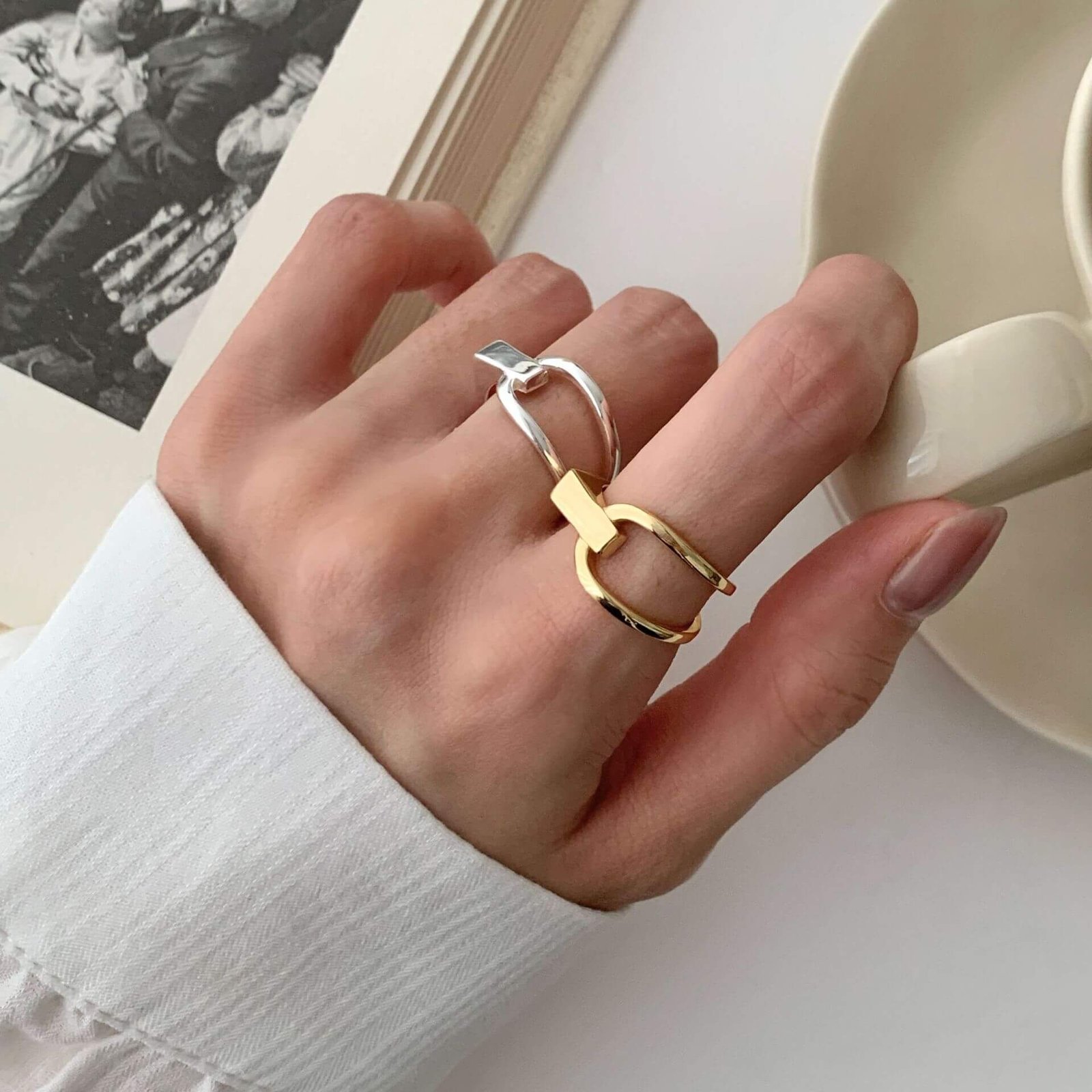 minimalist open ring in 925 sterling silver minimalist open ring in 925 sterling silver