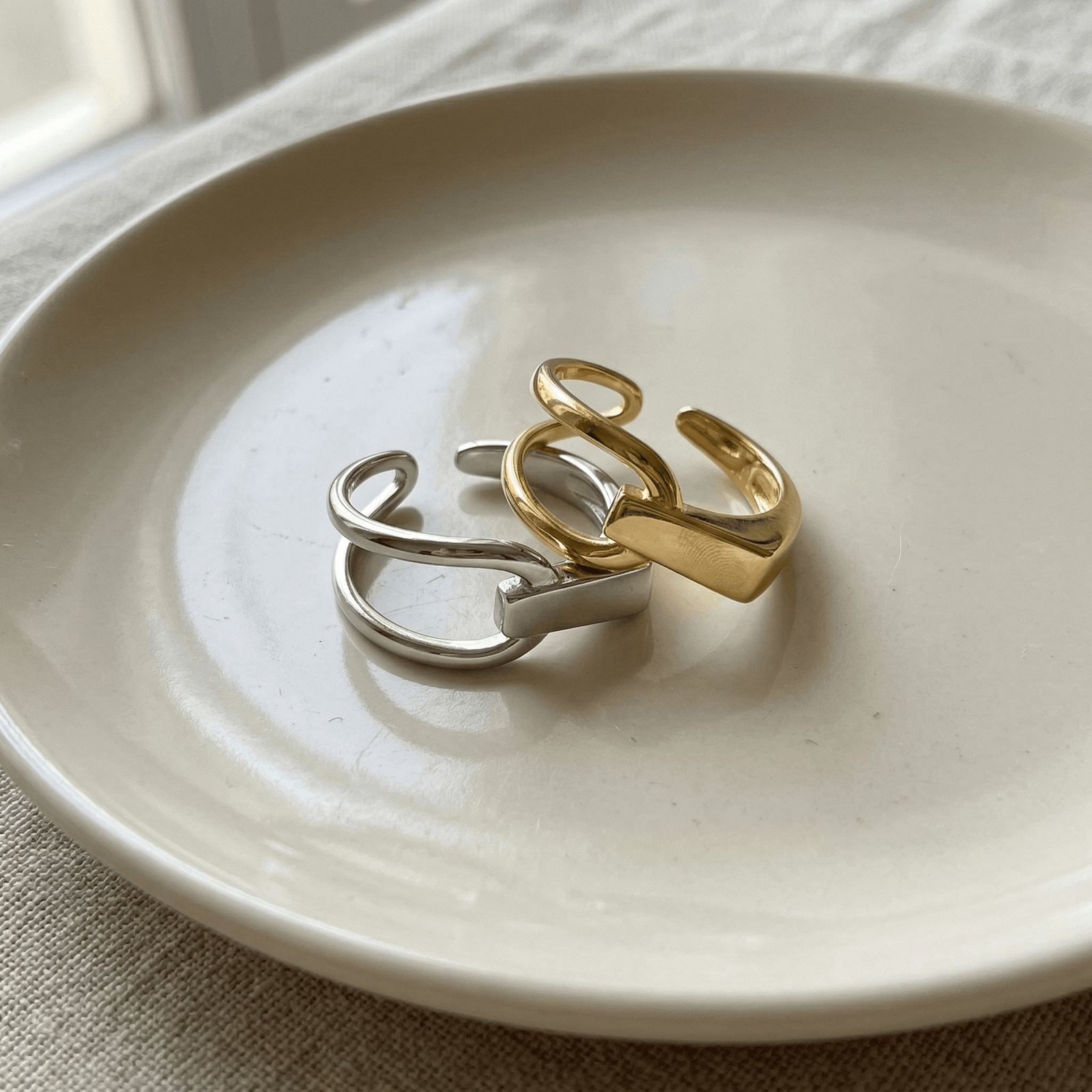 minimalist open ring in 925 sterling silver minimalist open ring in 925 sterling silver